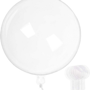 Wholesale Clear Transparent Balloons Big Wide Mouth Bubble Balloon BO BO Balloon For Birthday Party Supplies