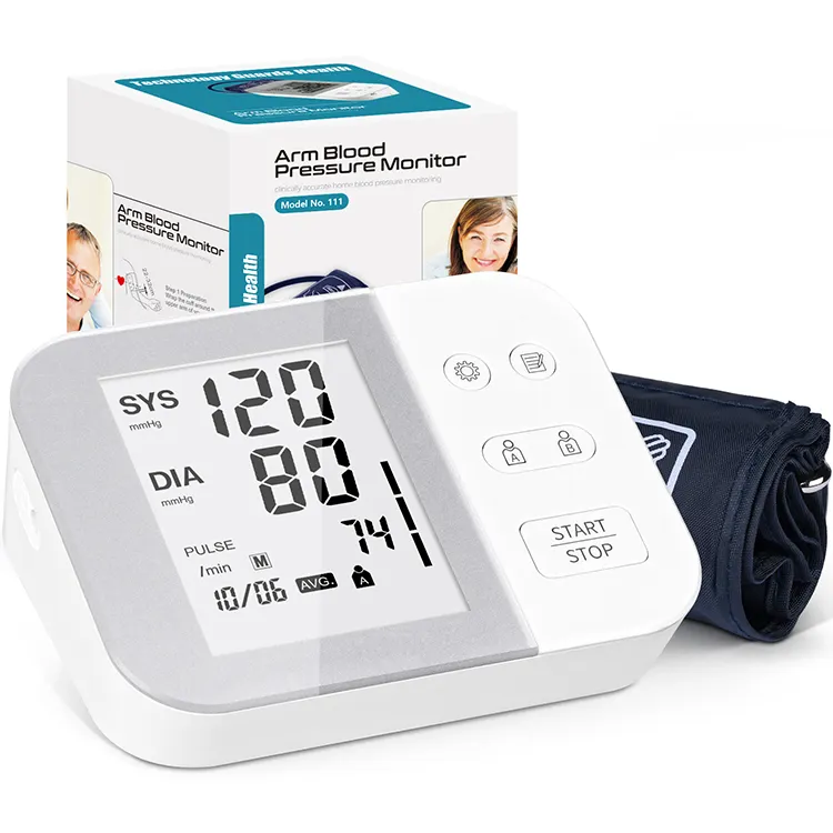 Professional Automatic upper arm blood pressure monitor medical Sphygmomanometer with BP Cuff