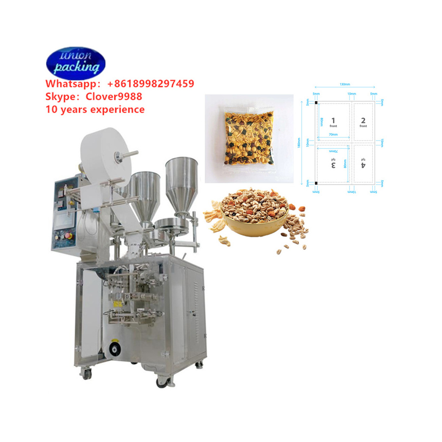 Organic Cereals And Fruit Mix With Physalis multi materials mixing packaging machine