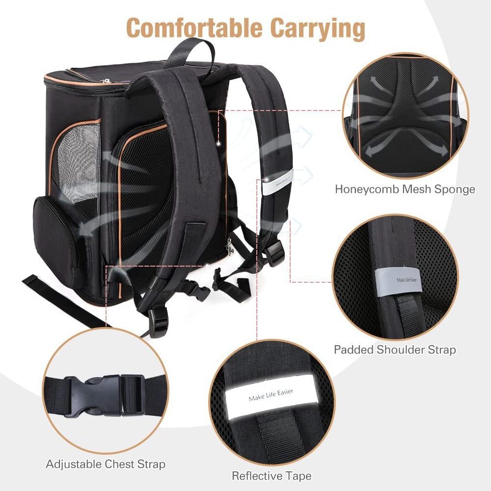 Expandable And Breathable Mesh Portable Pet Carriers Travel Products Cats Backpack Bag Pet Carrier