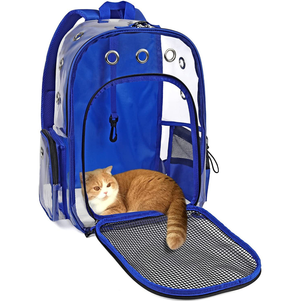 Lightweight  Transparent Travel Pet Bag Backpack Cat Carrier bag for dog Cats