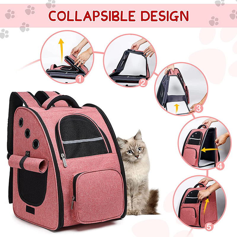 Multifunction Foldable Design Pet Carry Bag Pet Backpack Carrier For Dog Cat