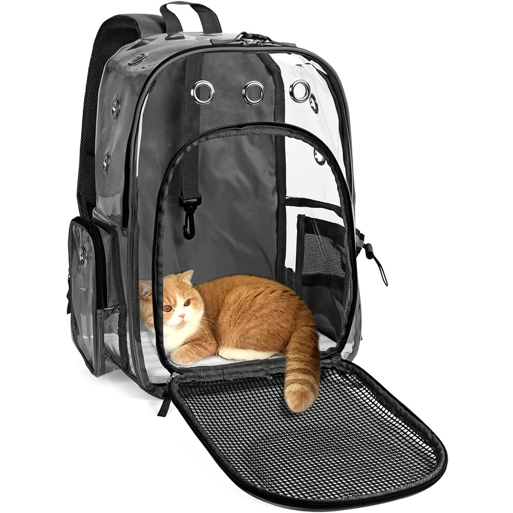 Lightweight  Transparent Travel Pet Bag Backpack Cat Carrier bag for dog Cats