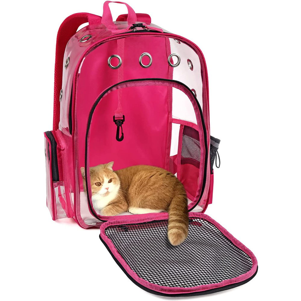 Lightweight  Transparent Travel Pet Bag Backpack Cat Carrier bag for dog Cats