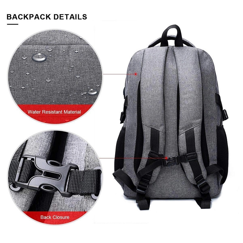 FREE SAMPLE solar laptop backpack canvas backpack charger laptop backpack