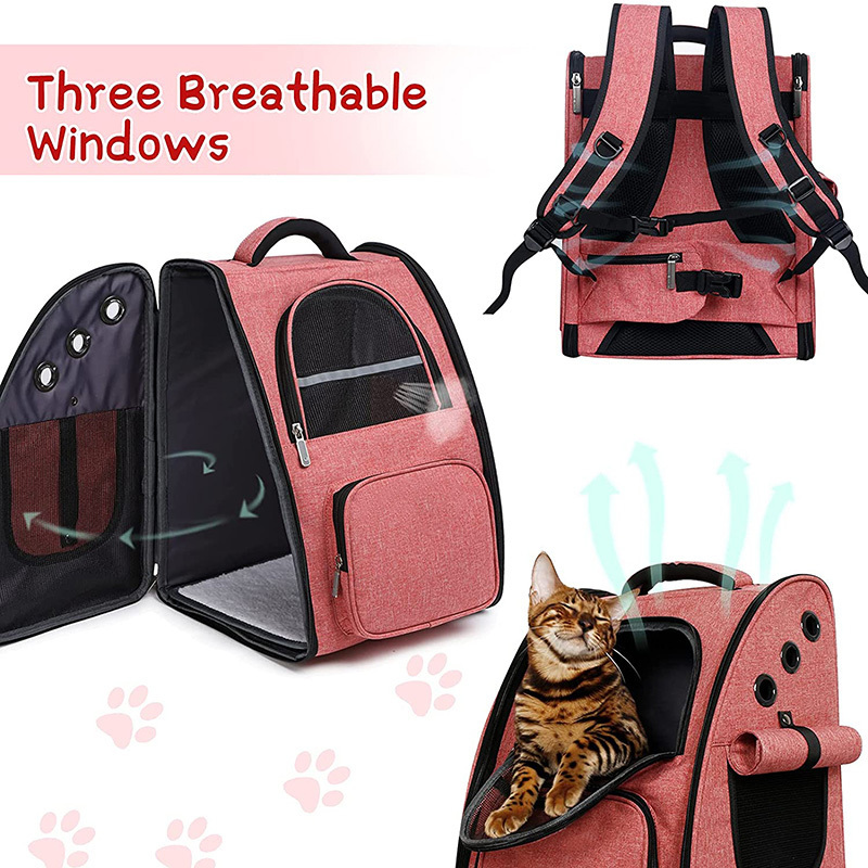 Multifunction Foldable Design Pet Carry Bag Pet Backpack Carrier For Dog Cat