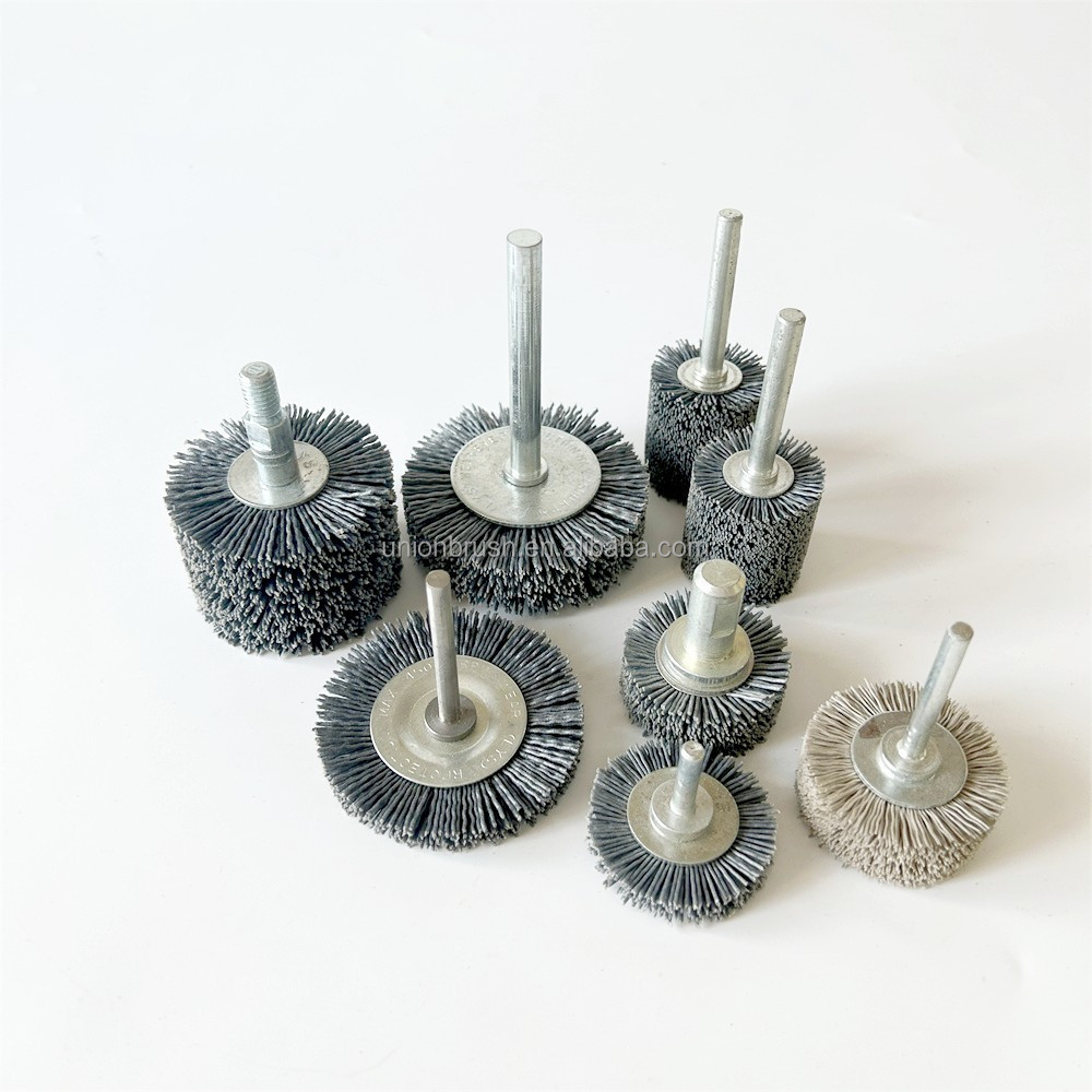 High Evaluation Abrasive Nylon Filaments Polishing Wheel brush With Shank