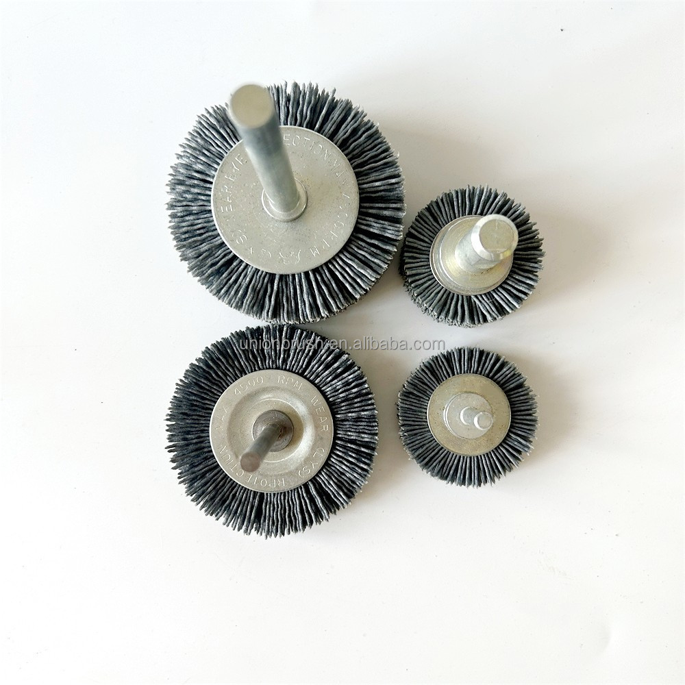 High Evaluation Abrasive Nylon Filaments Polishing Wheel brush With Shank