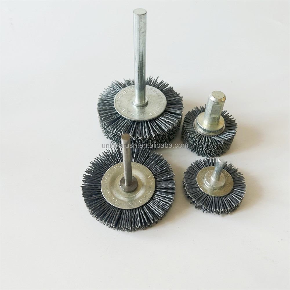 High Evaluation Abrasive Nylon Filaments Polishing Wheel brush With Shank