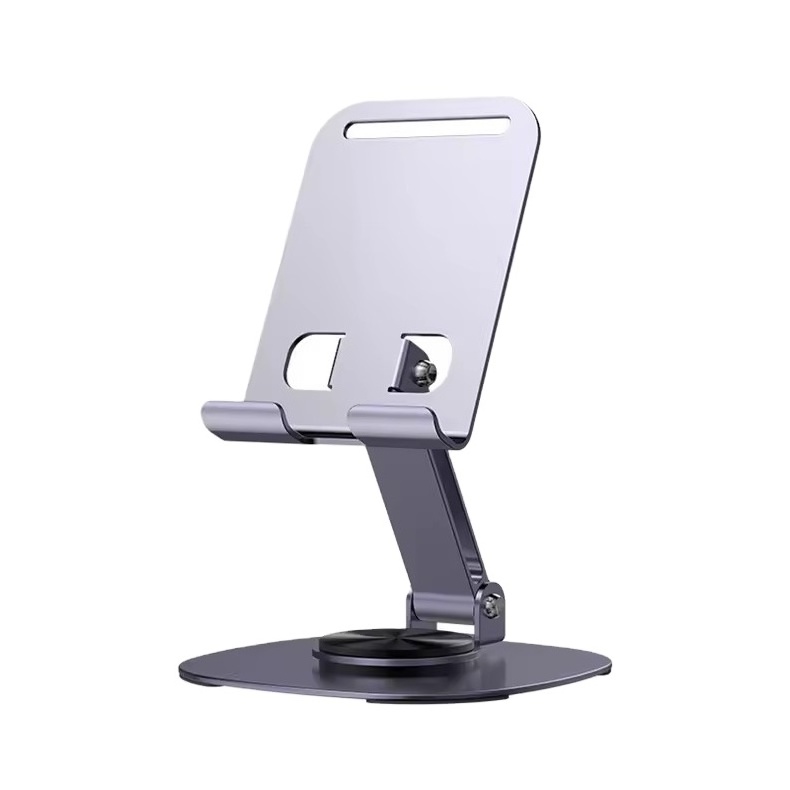 360 Rotating All Metal Foldable Phone Stand for Desk - Mobile Phone Holder for Desktop Universal Stand for any Cell Phone Tablet