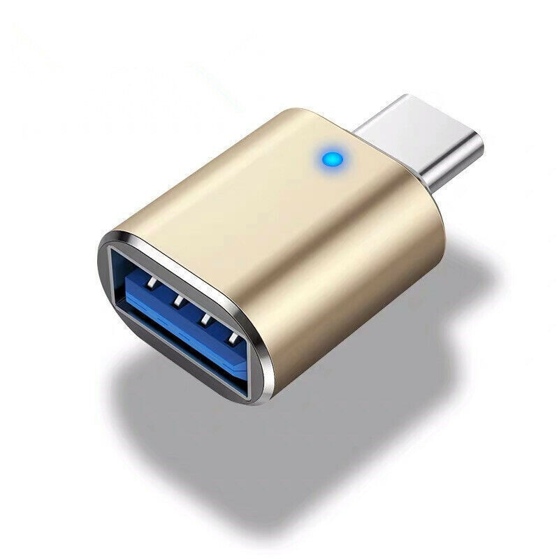 USB-C USB 3.1 Type C Male To USB 3.0 Female Data OTG Converter Adapter Light