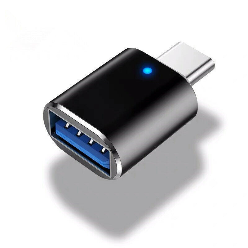 USB-C USB 3.1 Type C Male To USB 3.0 Female Data OTG Converter Adapter Light