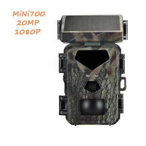 SuntekCam New MiNi Hunting Trail Camera with Solar Panel 1080P 20MP infrared Stealth Cam No Screen No Button MiNi700