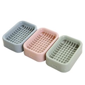 Wholesale Household Practical Nordic Creative Double-Layer Plastic Simple Drainable Soap Dish