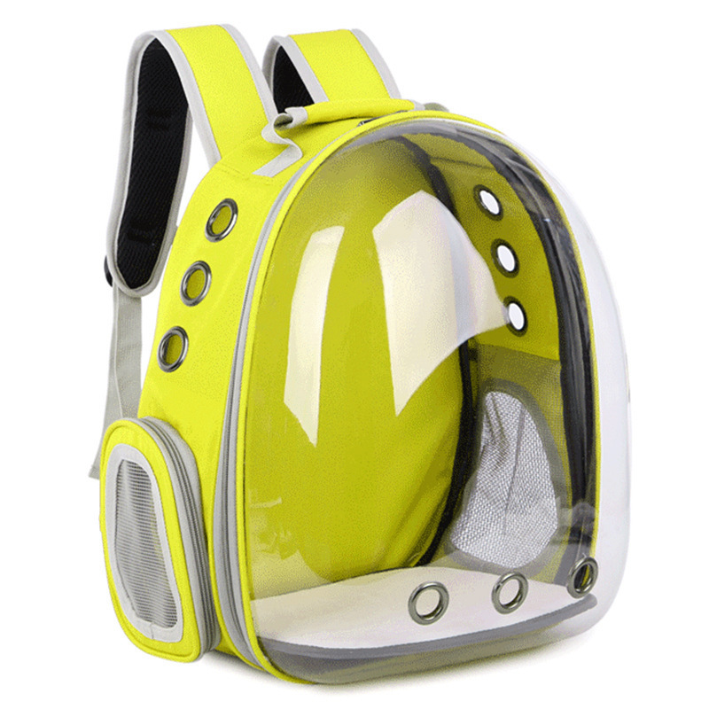 Transparent breathable design walking backpack, panoramic design pet space bag pet dog cat travel bag