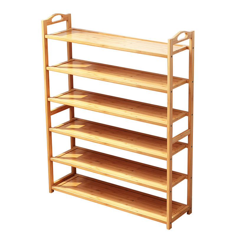 Wholesale shoe rack multilayer bamboo simple household shoe cabinet dust - proof economic dormitory dormitory storage rack