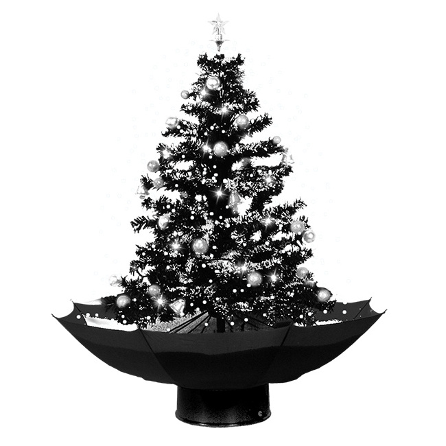 75cm Snowing felt Christmas Tree with Umbrella Base small Christmas Tree navidad productos novedosos Christmas Decoration