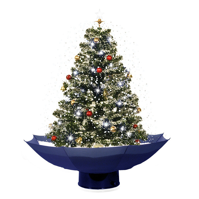 75cm Snowing felt Christmas Tree with Umbrella Base small Christmas Tree navidad productos novedosos Christmas Decoration