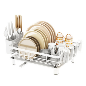 Kitchen Cabinet Organizer under Sink Shelf Storage with Pull-out Drawer Basket for Sundries