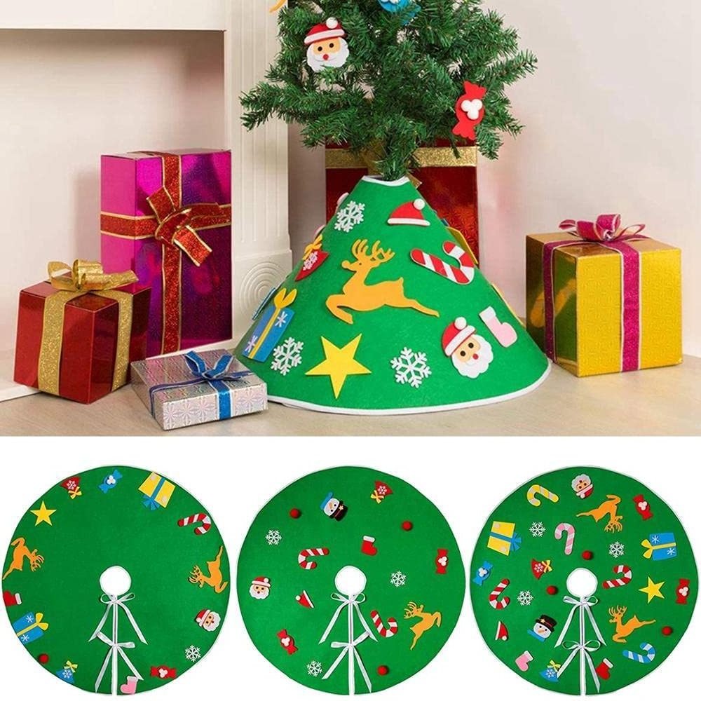 Christmas Felt decoration pendant children's handmade DIY toy three-dimensional Christmas tree