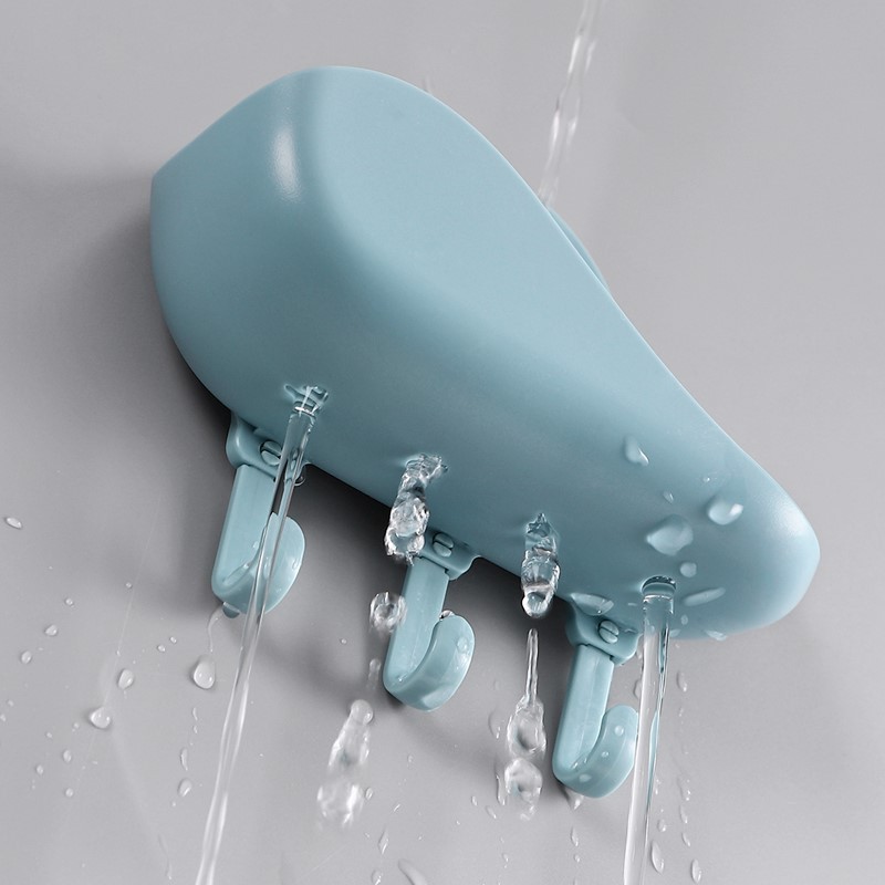 Creative Cloud shape Aall hanging Drain Soap Box Household toilet Free Punching creative cartoon soap box holder with hook