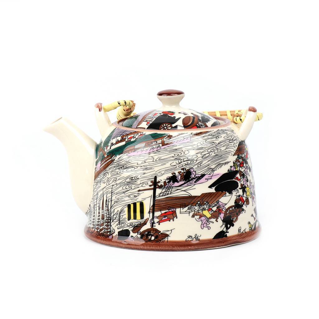 Factory supplier retro design kitchen popular chinese style ceramic teapot