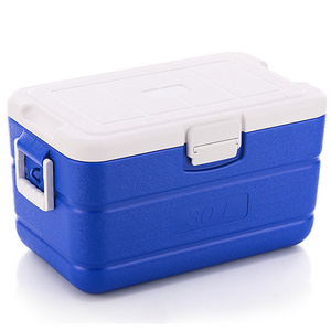 Custom Design  Outdoor Camping Portable Large Plastic Ice Chest Cooler Box Set Cool Box  30L