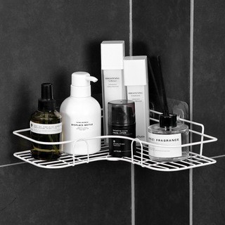 Shower Corner Shelf Shampoo Bathroom Shelf Wall-mounted Metal Kitchen Triangle Shelf