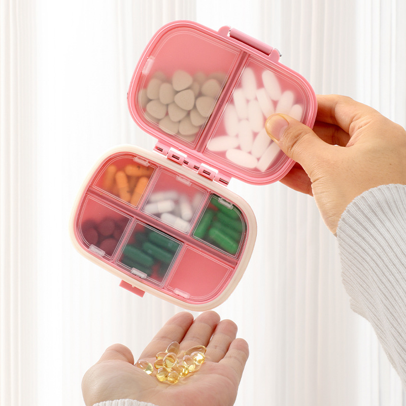 Medication Packaging Medicine Cutter Box One-Week Travel Storage Portable Mini Plastic Small Portable Pill Box