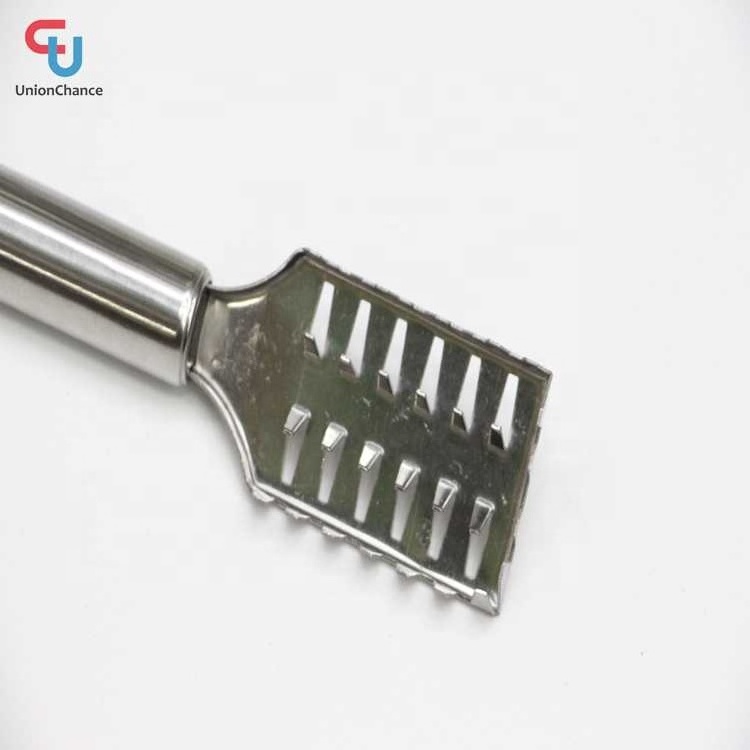 Kitchen Supplies Stainless Steel Fish Scale Scraper with Hanging Type Handle for Kitchen