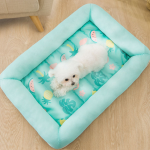 2022 New Summer Cooling Pet Dog Mat Ice Pad Dog Sleeping Mats For Dogs Cats Pet Kennel Cool Cold Silk Bed