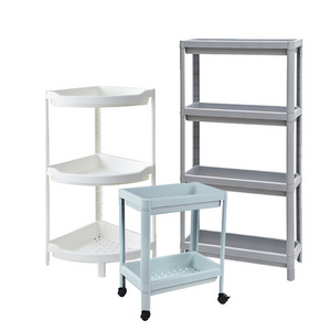 Storage cart Fruit and vegetable snack toilet shelf Wheeled removable storage rack kitchen storage rack