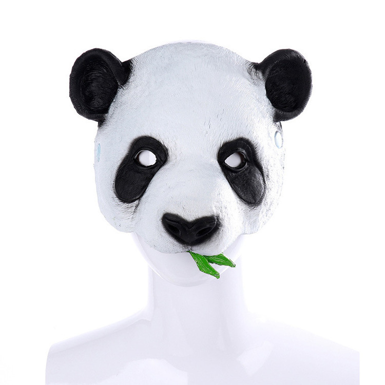 Full Face Panda Mask Animal Masquerade Mask for Halloween Cosplay Party Mask Props