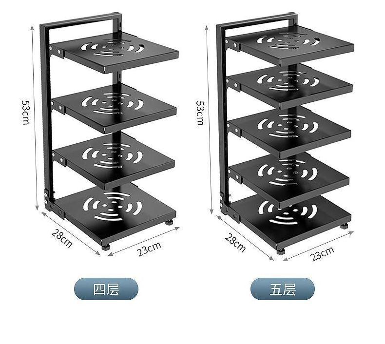 Pot storage Household kitchen adjustable stainless steel shelf Multi-layer shelving under sink cabinet Kitchen Pan Stand