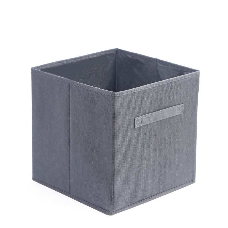 Top Sale Home Organizer Stackable Cube Black Basket Large Storage Bin Fabric Storage Box