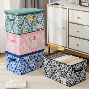 customized Stackable Storage Organizer Fabric Storage Boxes Toy Box Cube Storage Clothes Organizer