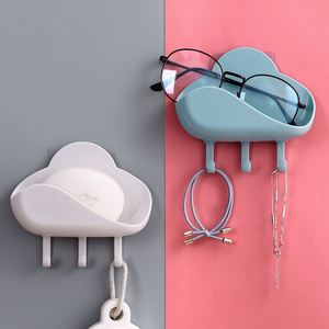 Creative Cloud shape Aall hanging Drain Soap Box Household toilet Free Punching creative cartoon soap box holder with hook