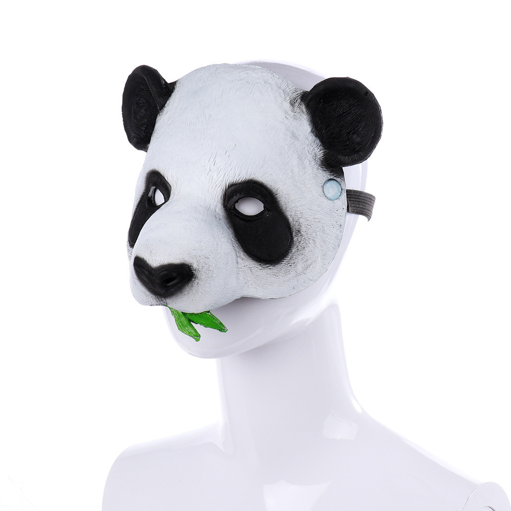 Full Face Panda Mask Animal Masquerade Mask for Halloween Cosplay Party Mask Props