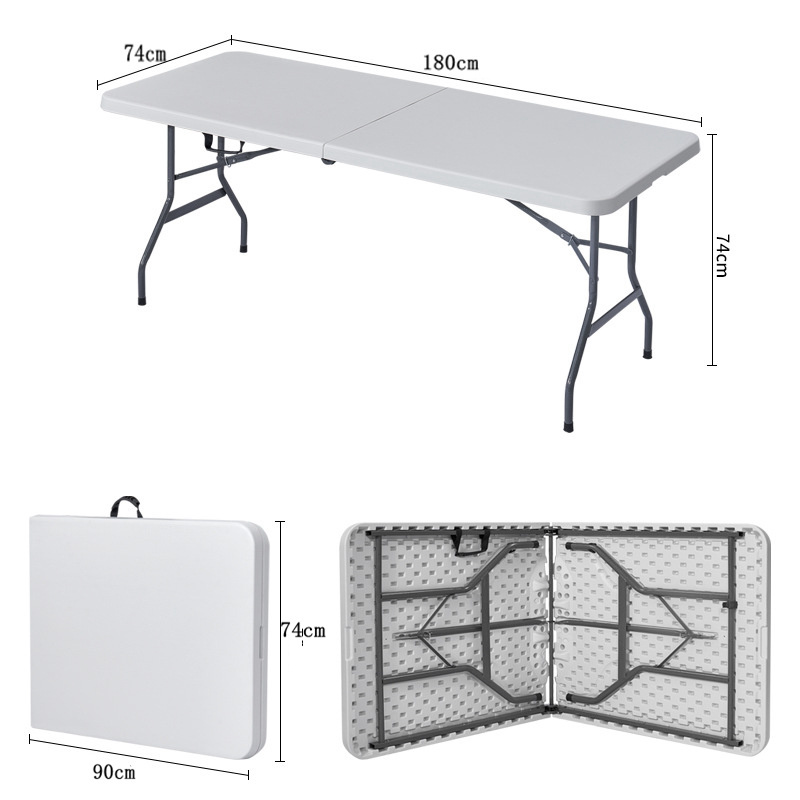 Wholesale  Outdoor Picnic Table Plastic Camping Table Dinning Folding Table