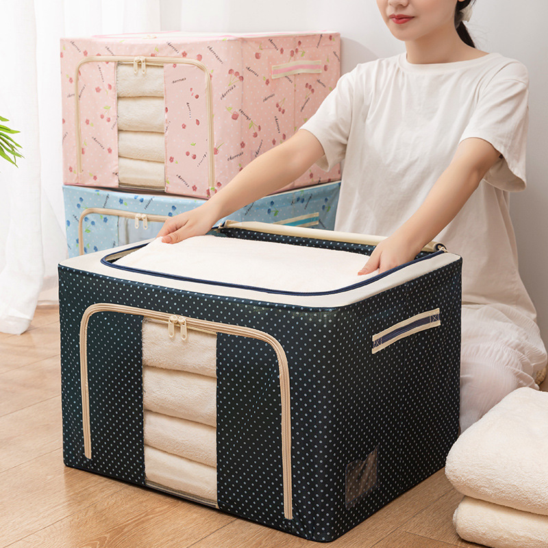 Oem china wholesale storage box stackable Foldable Cloth Storage Cube Basket storage bag for clothes