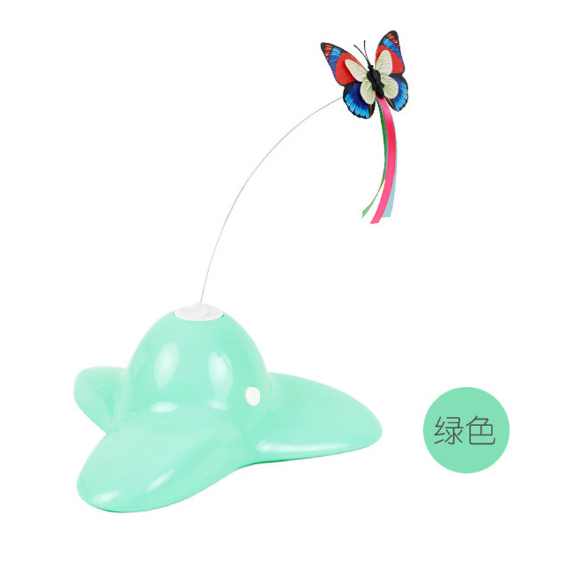 Interactive Electric Rotating Butterfly Pet Funny Kitten Cat Toy