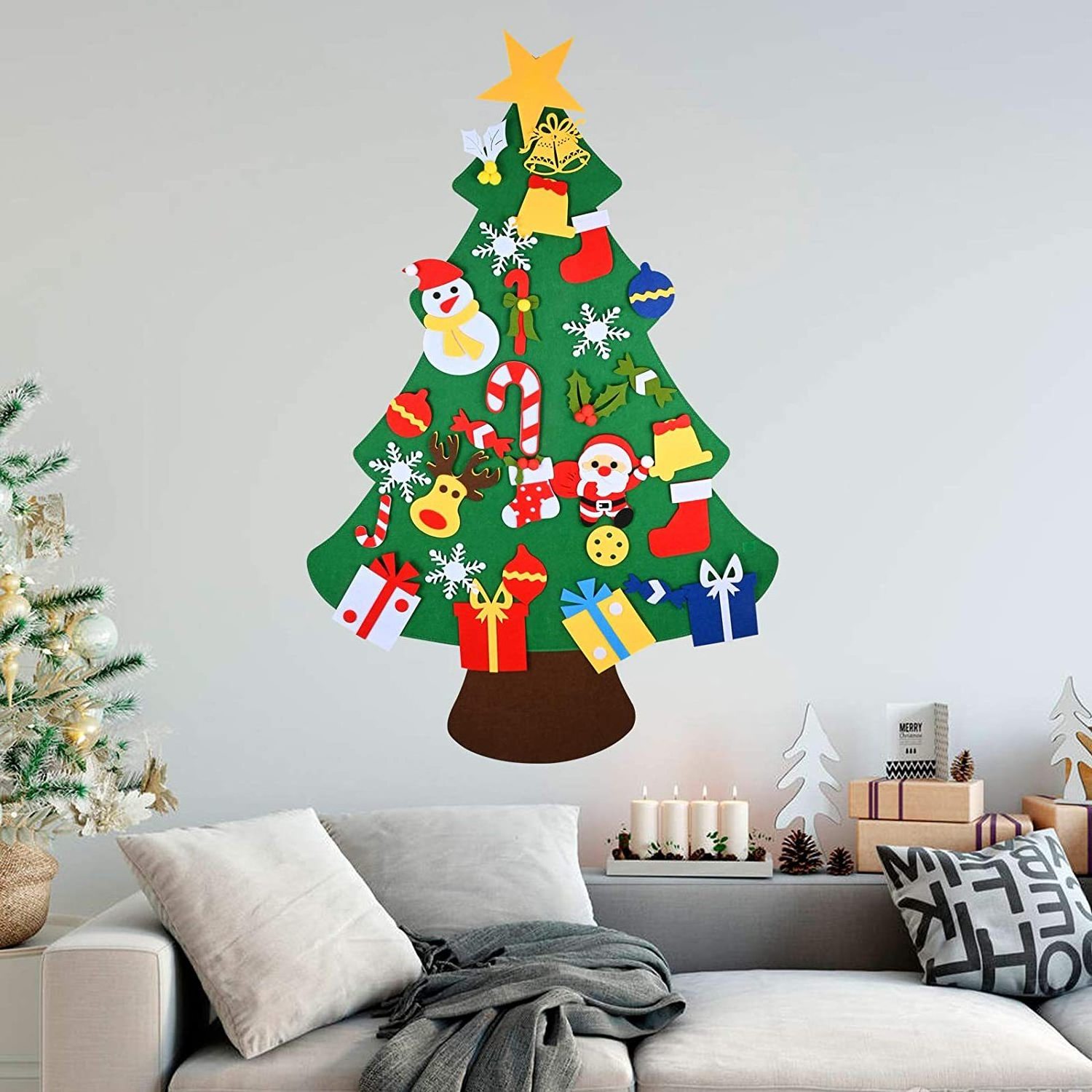 Christmas Felt decoration pendant children's handmade DIY toy three-dimensional Christmas tree