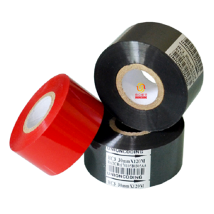 30mm manufacturers black date stamping printing batch code hot stamp ribbon coding foil