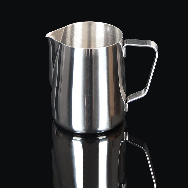 Stainless steel 350ml 600ml barista mini coffee milk jug frothing pitcher frothing latte set