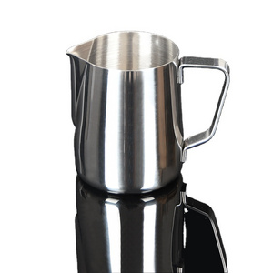 Stainless steel 350ml 600ml barista mini coffee milk jug frothing pitcher frothing latte set