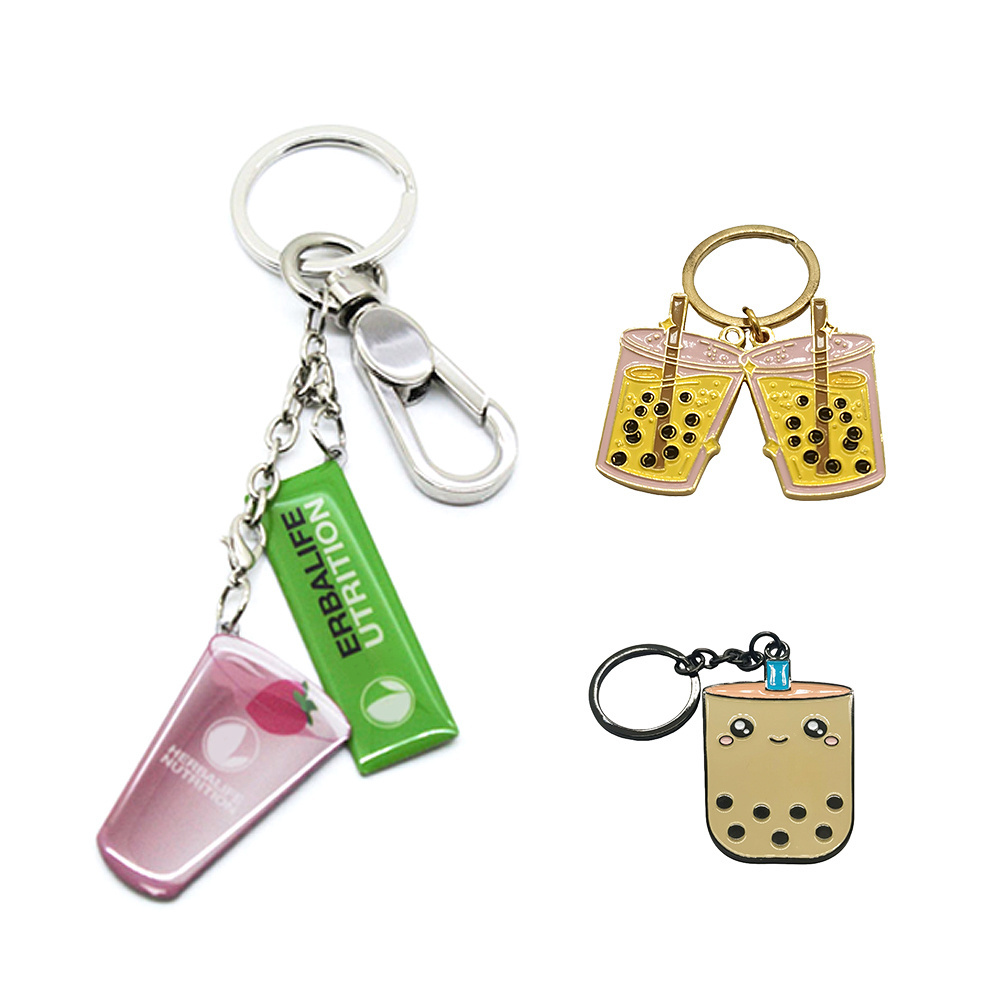 Designer wholesale funny keychain ring making supplies charm sword airplane bear spinner rope coffee butterfly letter keychains