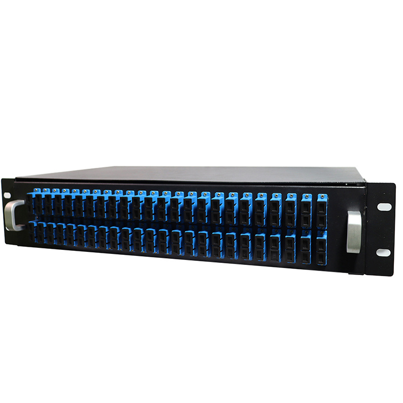 OEM ODM  8 12 24 48 Port Fiber Optic Patch Panel 1U 19 Inches Rack Mount SC TO SC Full Equipment Din Rail Sliding Fiber Patch