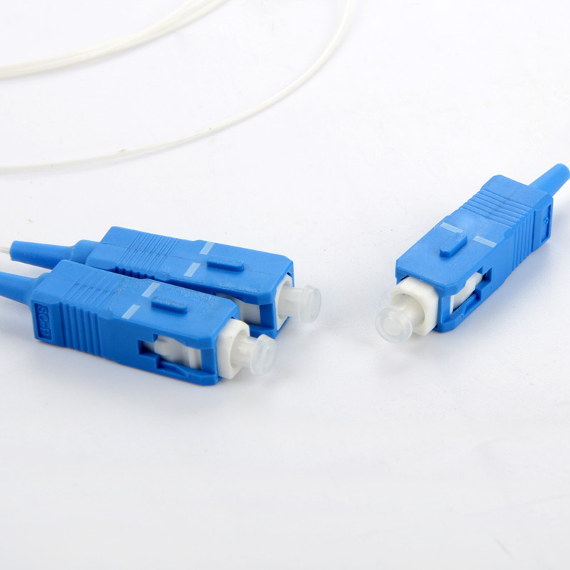 mini 1 x 8 apc plc splitter  steel tube g657a 1x2 Mini Type SC/UPC Fiber Optic PLC Splitter Use For Passive Optical Network