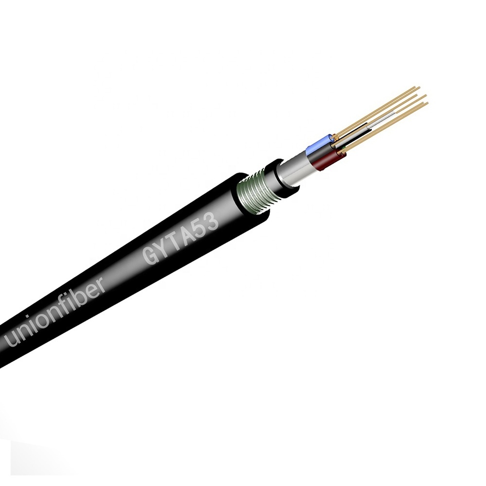 Unionfiber OEM GYTA53 Outdoor cable armored double sheath underground direct buried optical cable