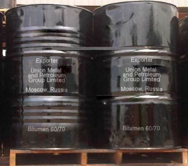 Bitumen of various grades